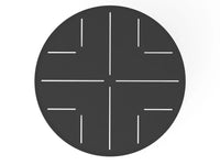 Koriander eettafel rond
